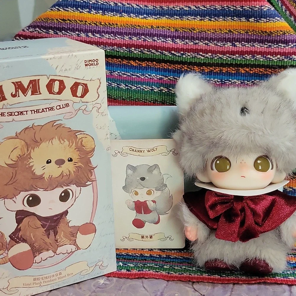 POP MART Dimoo The Secret Theatre Club Series Pendant Plush Doll - Granny Wolf